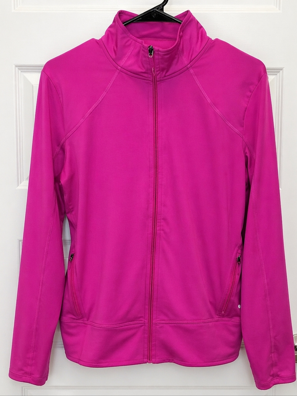 Champion DuoDry Pink Zip Up Jacket Women’s Size L Athletic Gym